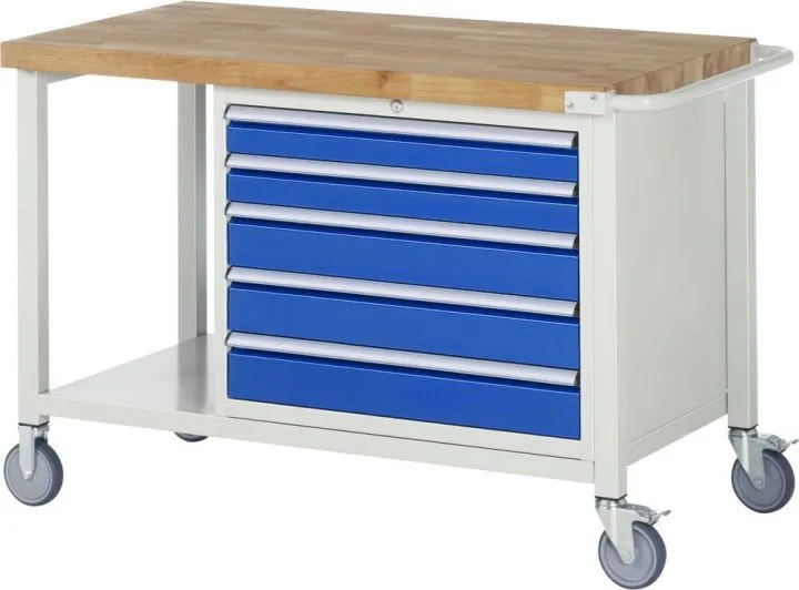 RAU Fahrbare Werkbank 8000 Modell 8271 Breite 1250 mm