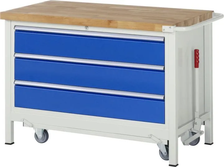 RAU Absenkbare Werkbank 8000 - Modell 8357 Breite 1250 mm