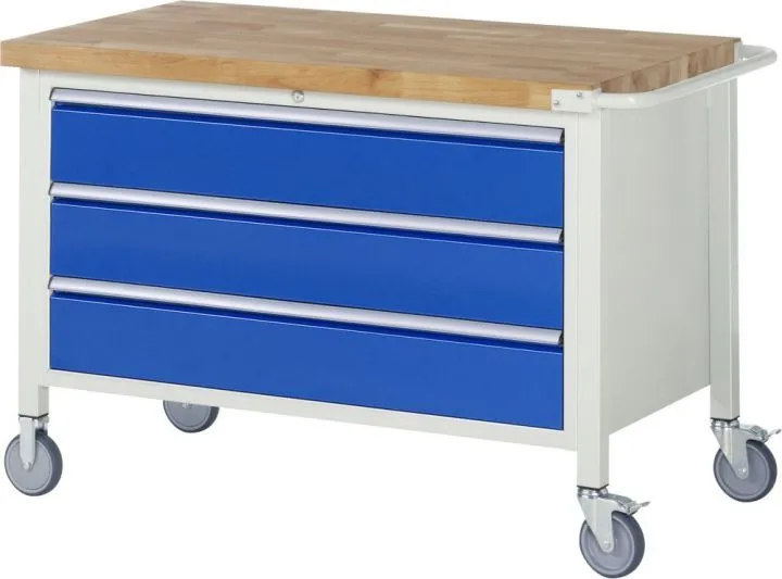 RAU Fahrbare Werkbank 8000 - Modell 8357 Breite 1250 mm