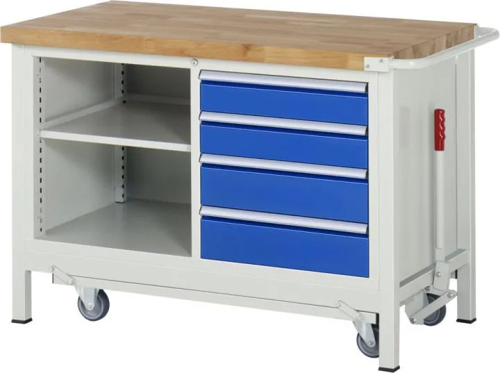 RAU Absenkbare Werkbank 8000 - Modell 8463 Breite 1250 mm