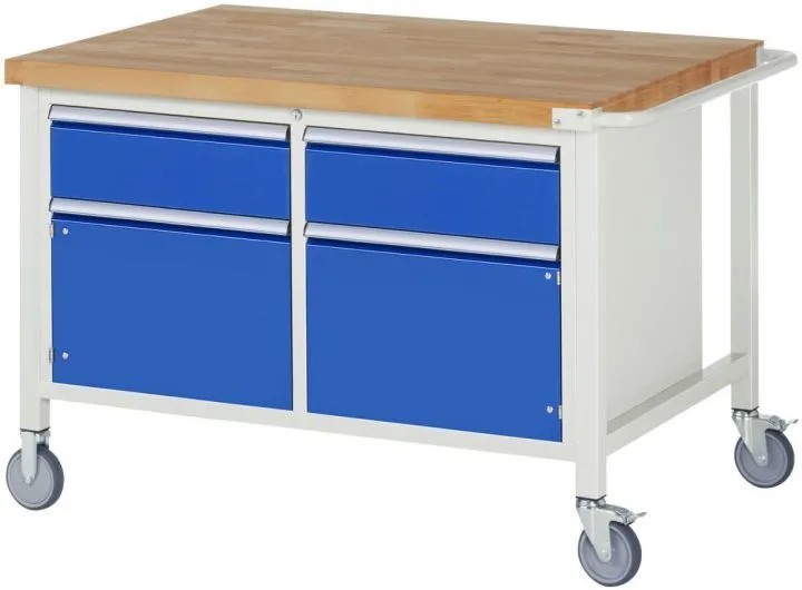 Rau Fahrbare Werkbank 8000 Modell 8466 1250 x 900 x 880-1080 mm