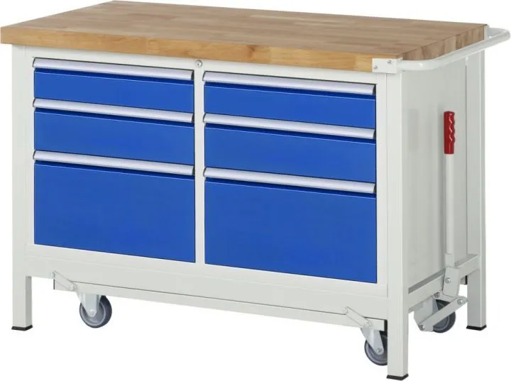 RAU Absenkbare Werkbank 8000 - Modell 8475 Breite 1250 mm