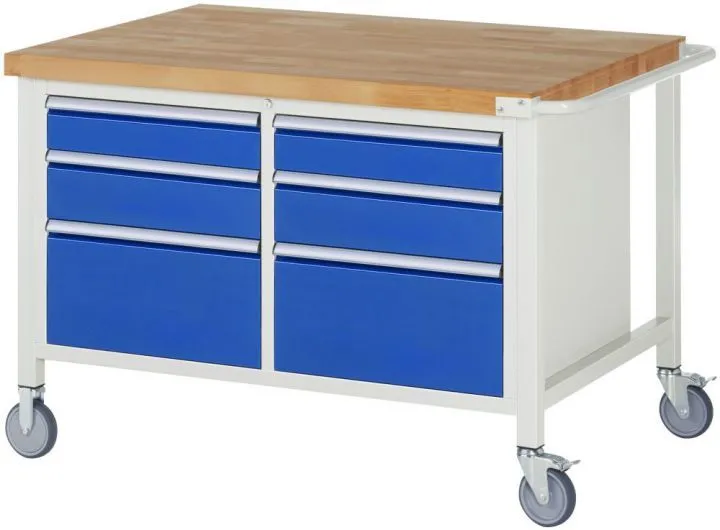 Rau Fahrbare Werkbank 8000 Modell 8475 1250 x 900 x 880-1080 mm