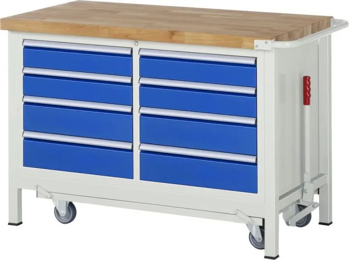 RAU Absenkbare Werkbank 8000 - Modell 8477 Breite 1250 mm