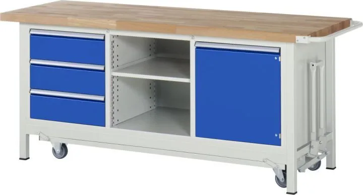 RAU Absenkbare Werkbank 8000 - Modell 8563 Breite 2000 mm