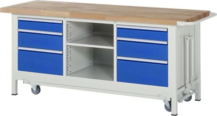 RAU Absenkbare Werkbank 8000 - Modell 8564 Breite 2000 mm