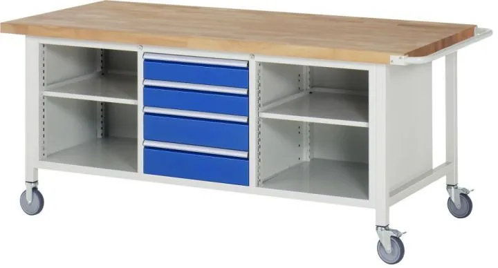Rau Fahrbare Werkbank 8000 Modell 8566 2000 x 900 x 880-1080 mm