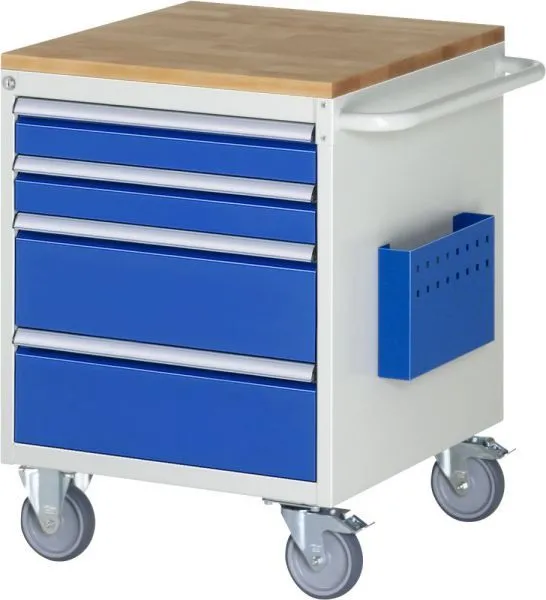 RAU Montagewagen 7000 Breite 580 mm 4 Schubladen Zentralverschluss