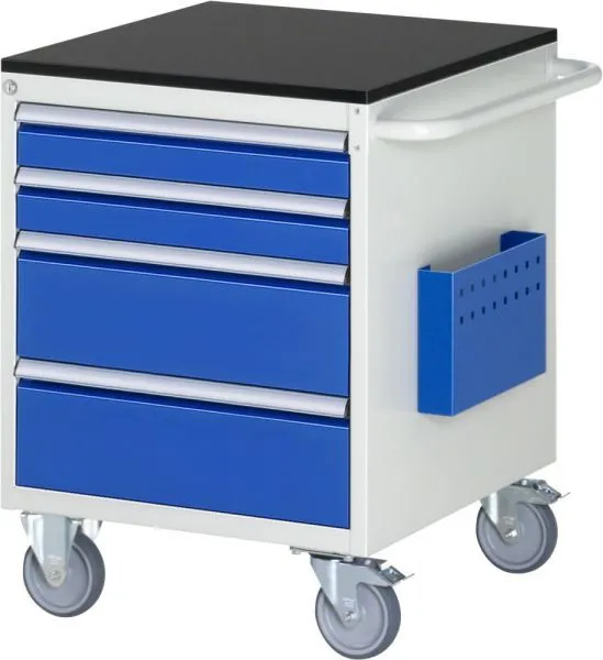 RAU Montagewagen Serie 7000 Breite 580 mm 4 Schubladen Größe L