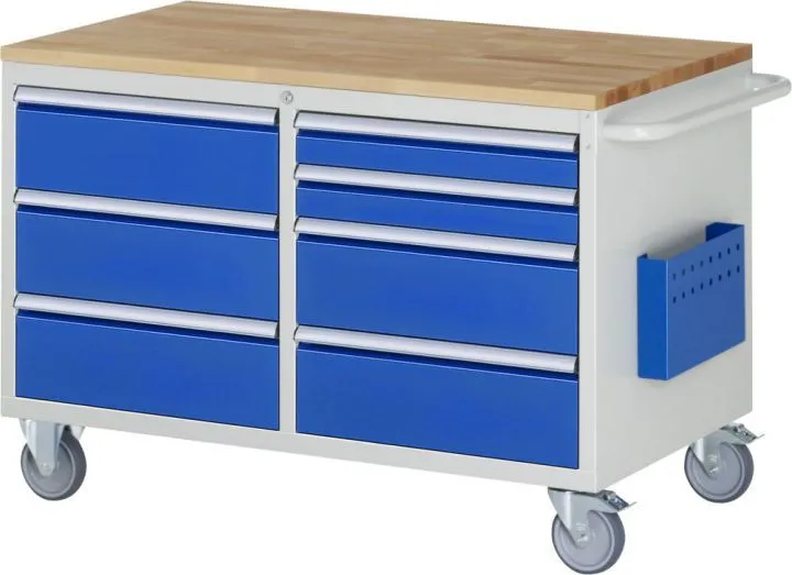 RAU Montagewagen Serie 7000 rollbar inklusive Buche Arbeitsplatte