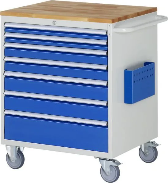 RAU Montagewagen 7000 Breite 770 mm 7 verschiedene Schubladen
