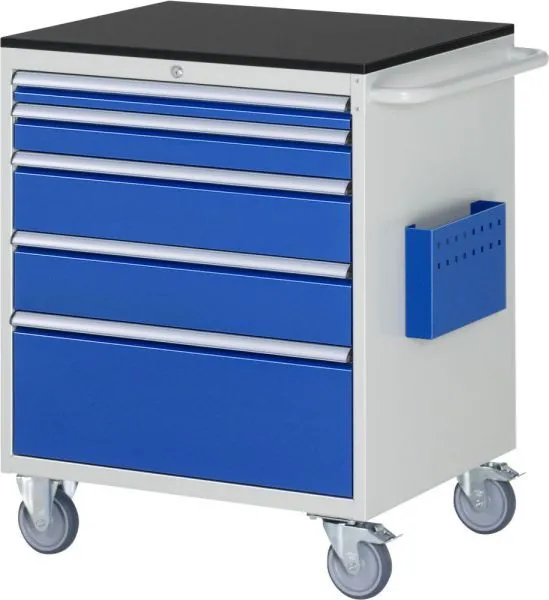 RAU Montagewagen Serie 7000 5 Schubladen Größe XL Arbeitsplatte 19 mm