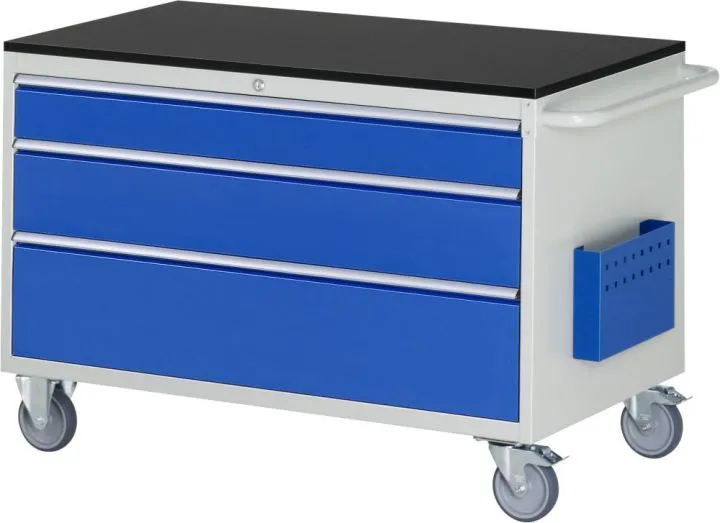 RAU Montagewagen Serie 7000 5 Schubladen Größe XXL Arbeitsplatte 19 mm