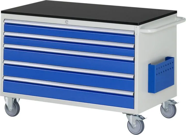 RAU Montagewagen Serie 7000 5 Schubladen Größe XXL Breite 1145 mm