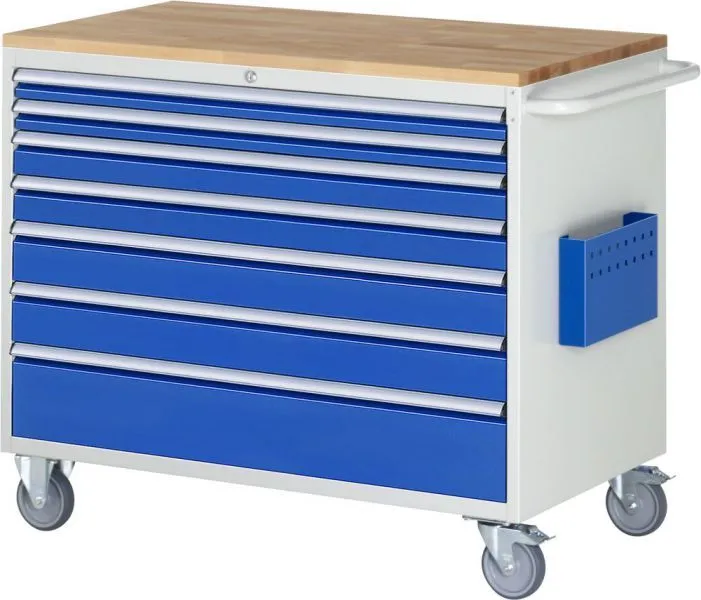 RAU Montagewagen Serie 7000 7 Schubladen Größe XXL Höhe 975 mm