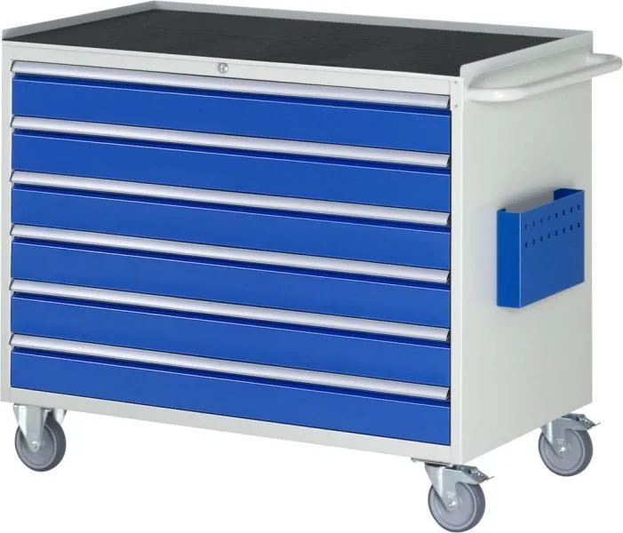 RAU Montagewagen Arbeitsplatte 25 mm Serie 7000 6 Schubladen Größe XXL