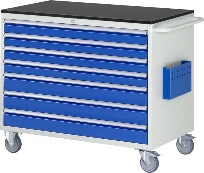 RAU Montagewagen Serie 7000 7 Schubladen Größe XXL Tiefe 650 mm