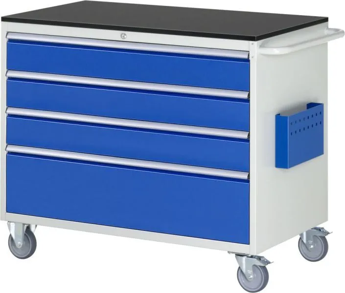 RAU Montagewagen Serie 7000 4 Schubladen Größe XXL Tragfähigkeit 450 kg