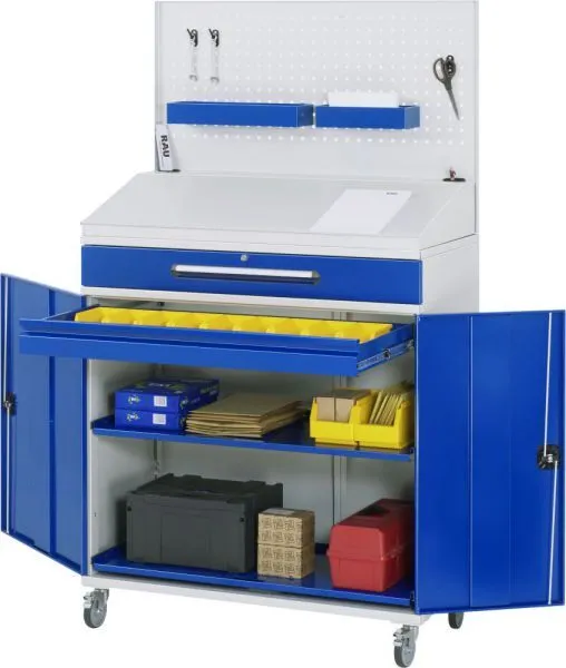 Rau Beistellschrank Stehpult Modell 04 Breite 1100 mm Höhe 1895 mm