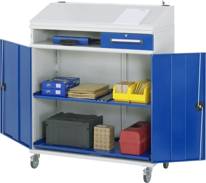 Rau Beistellschrank Stehpult Modell 05 Breite 1100 mm Höhe 1345 mm