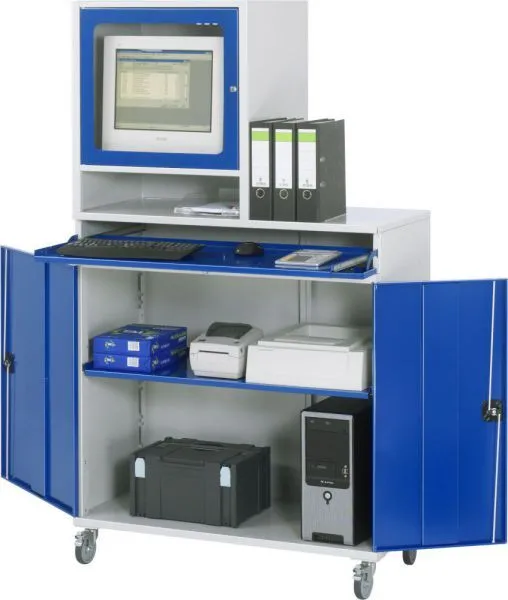 Rau Computer Schrank Modell 65 Höhe 1895 mm