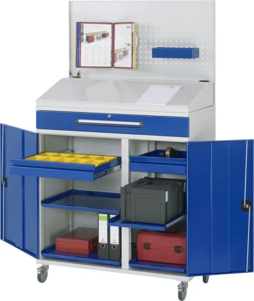 Rau Beistellschrank Stehpult Modell 04 Breite 1100 x 520 x 1895 mm