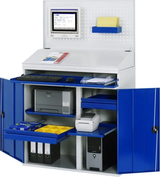 Rau Computer Schrank Modell 61 Breite 1100 mm Höhe 1770 mm