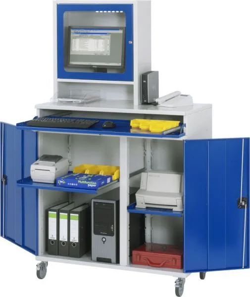 Rau Computer Schrank Modell 65 Breite 1100 mm Höhe 1895 mm