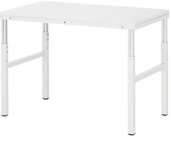 Rau Arbeitsplatzsystem RAL 7035 Serie E Basistisch Breite 1200 mm