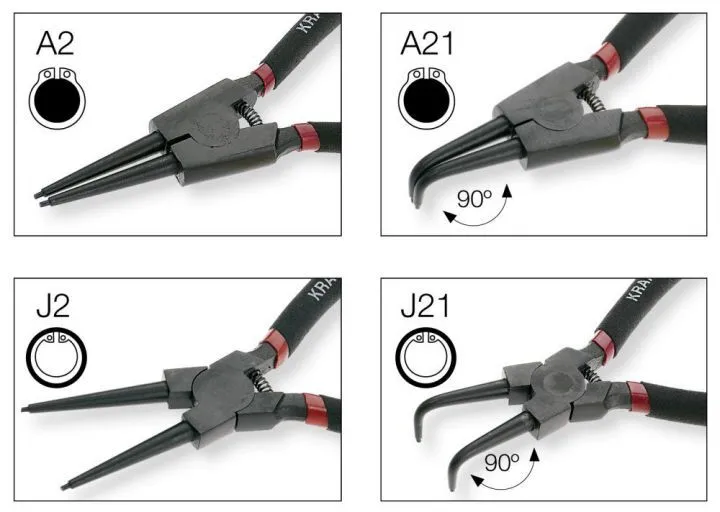 KRAFTWERK Seegerring Zangensatz 4 Teile