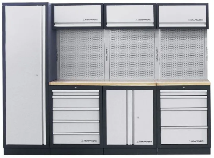 Kraftwerk MOBILIO 4 Element Werkstatt Schrankwand Arbeitsplatte