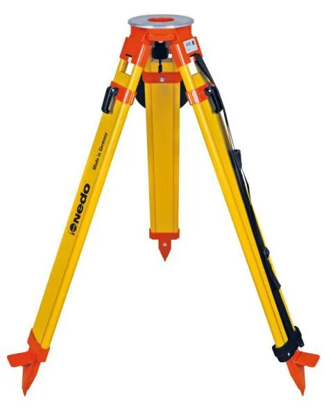 Nedo Stativ Holz Höhe: 1,02m - 1,69m fl. Kopf / ISO 12858-2-H schwere Ausführung