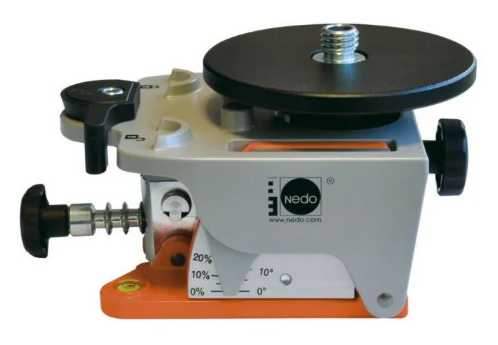 Nedo Neigeadapter für Laser Primus2 u.a. mit Quickfix & Auflageteller 0 bis 90 Grad
