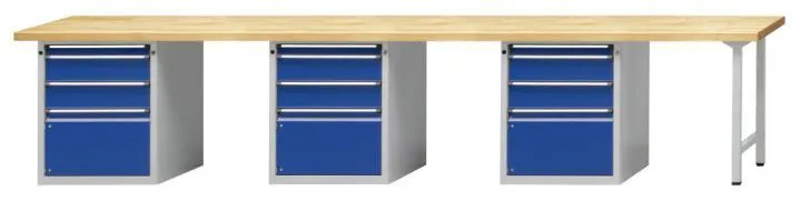 Anke Kombiwerkbank 926V Serie V 4050mm Buche Massiv Platte 411.801