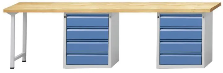 Anke Kombiwerkbank 905E Serie E 2800 Buche Massiv Platte 511.132