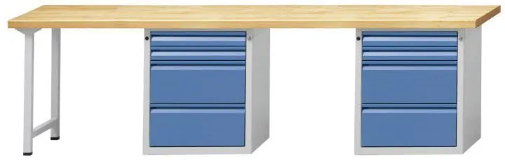 Anke Kombiwerkbank 909E Serie E 2800 Buche Massiv Platte 511.156