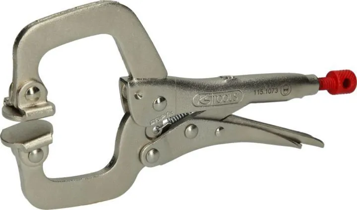 KS TOOLS Schweiß-Klammer-Gripzange 0-35 mm, mit beweglichen Spannbacken