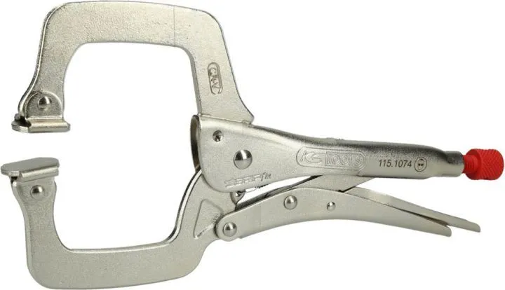 KS TOOLS Schweiß-Klammer-Gripzange 0-100mm, mit beweglichen Spannbacken