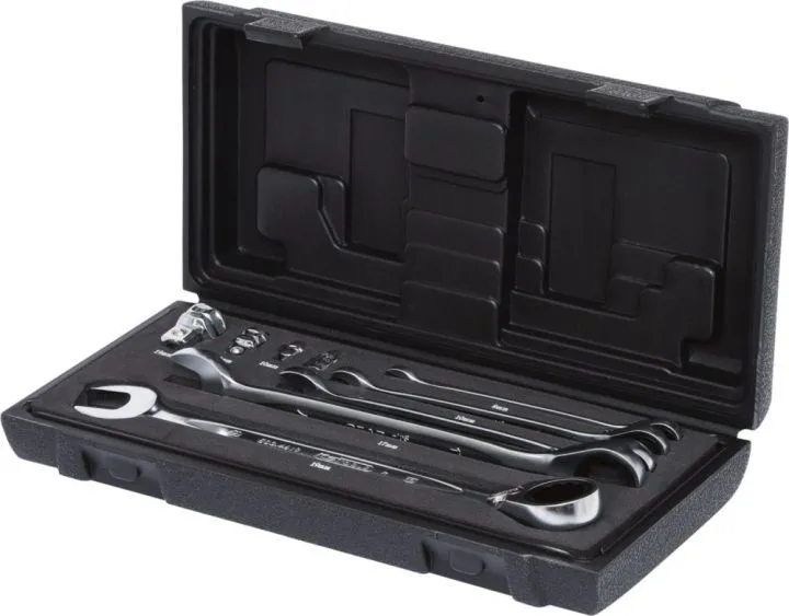 KS Tools GEARplus Ratschenringmaulschlüssel Satz umschaltbar 9-teilig