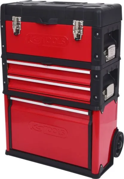 KS Tools Fahrbarer Kunststoff-Stahlblech Werkzeugkasten