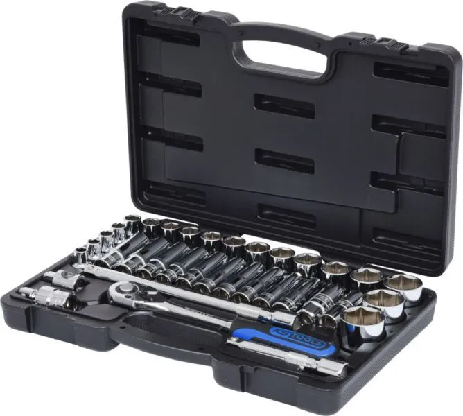 KS Tools 1/2 Zoll CHROMEplus Steckschlüssel Satz 35-teilig