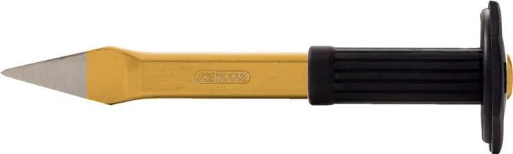 KS Tools Kreuzmeißel mit Handschutzgriff flach oval 250 mm