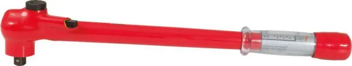 KS TOOLS 1/2" Drehmomentschlüssel mit Schutzisolierung und Umschalt-Ratschenkopf 20-100N