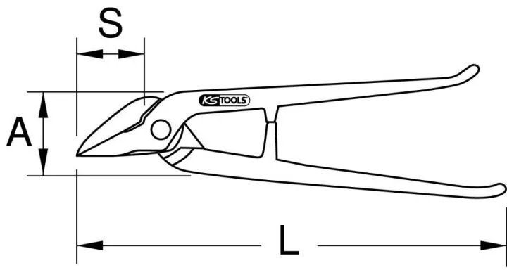 KS Tools BERYLLIUMplus Idealschere 280 mm