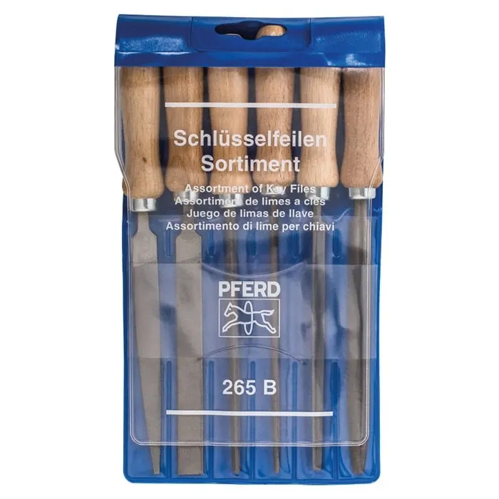 Schlüsselfeilensatz L.100mm Hieb 2 Ku.-Tasche PFERD