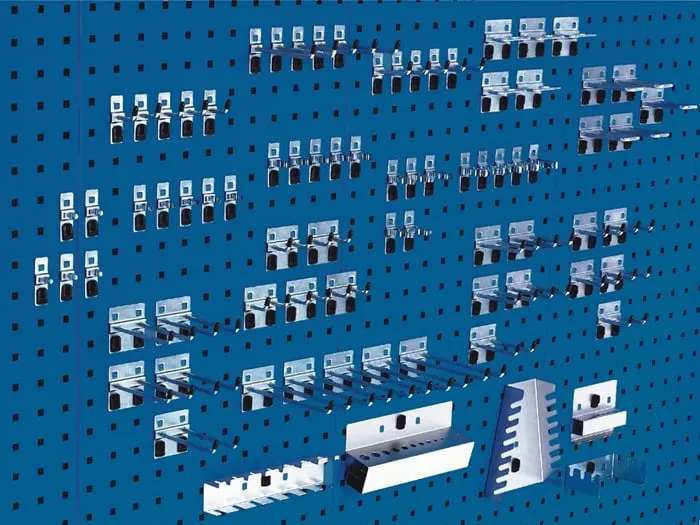 Werkzeughaltersortiment 80-tlg.verz.f.Lochplatten BOTT