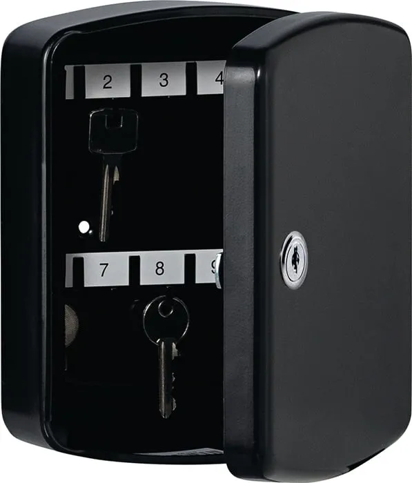 Schlüsselbox Key Box H255xB200xT75mm schwarz Stahlbl.Anz.Hak.24 BURG-WÄCHTER