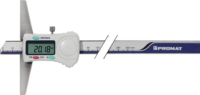Tiefenmessschieber DIN 862 300mm dig.ger.Schiene PROMAT