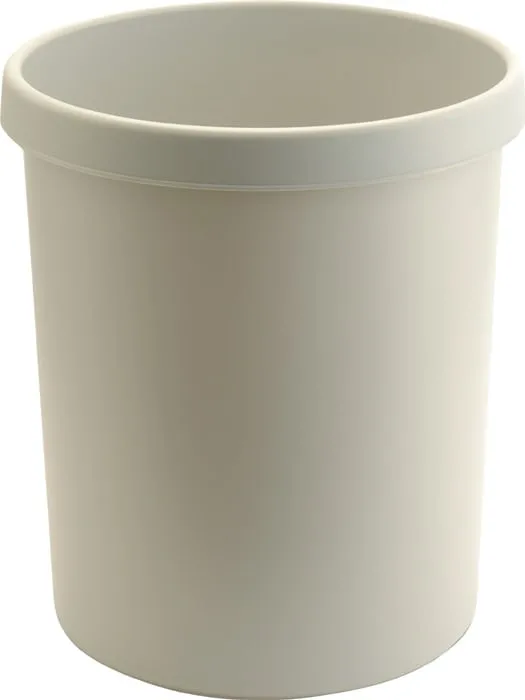 Papierkorb 30l H405xØ350mm m.Griffrand Ku.lichtgrau