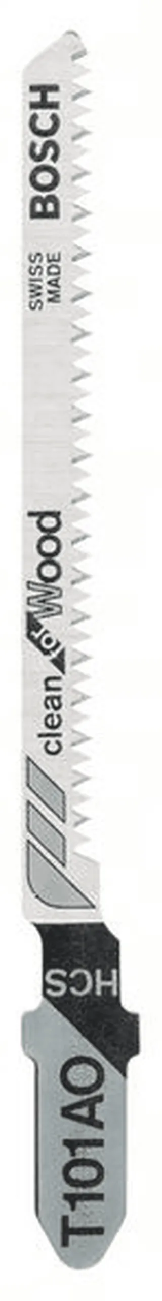 BOSCH Stichsägeblatt T 101 AO Clean for Wood 5er-Pack 2608630031